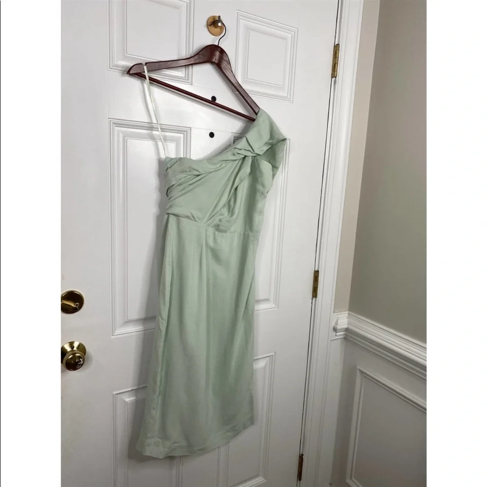Reiss Riana One Shoulder Women's Bodycon Midi Dress Size: 6 NWOT - Picture 3 of 3